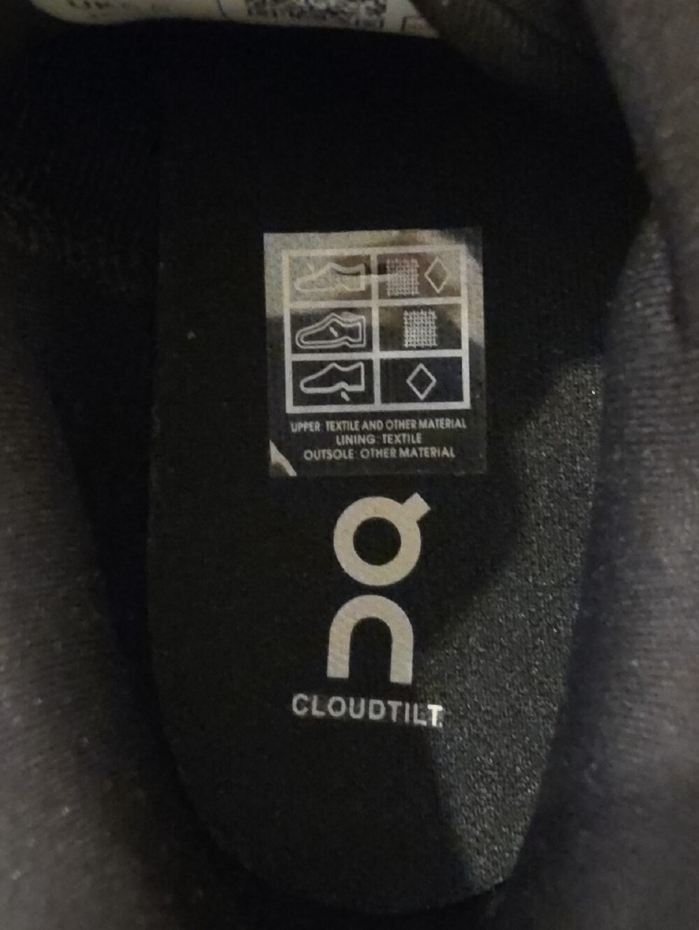 OC womens running Cloudtilt Sneakers in White/Black Size 7.5" new without box - Picture 10 of 11
